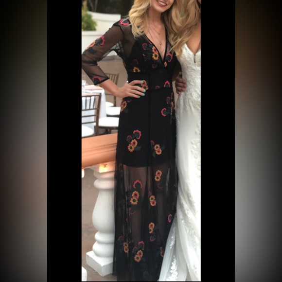 Multicolored Embellished Maxi Gown - For Love and Lemons - Picture 3 of 3